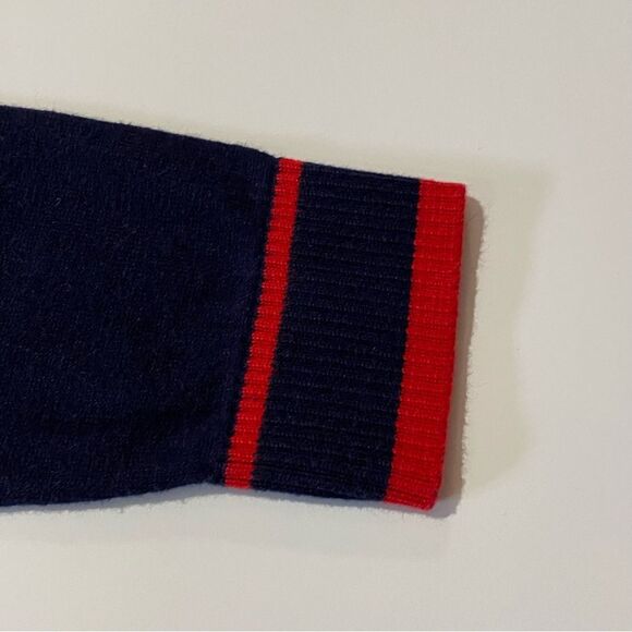 Talbots Lightweight Button Ruffle Nautical Cashmere Blend Cardigan Women Size LP - Picture 12 of 16